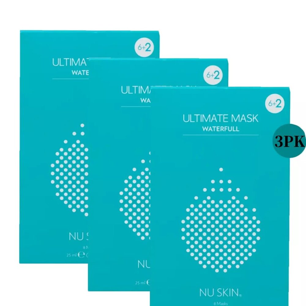 3 boxes of Nu Skin Nuskin Ultimate Waterfull Mask # 143